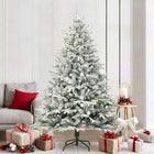 Kunstkerstboom groen 210 cm met 300 warmwitte LED's