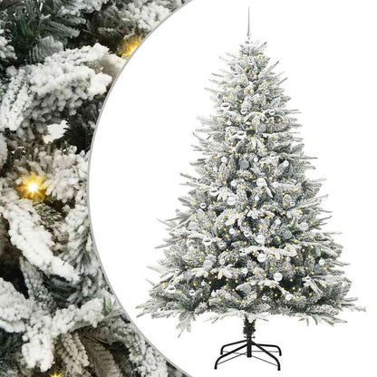 Artificial Pre-lit Kerstboom met Ballenset Groen 210 cm