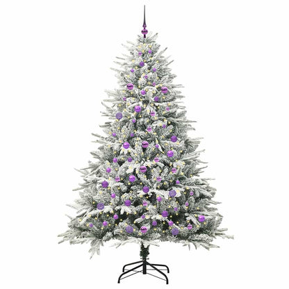 Artificial Pre-lit Kerstboom met Ballenset Groen 210 cm