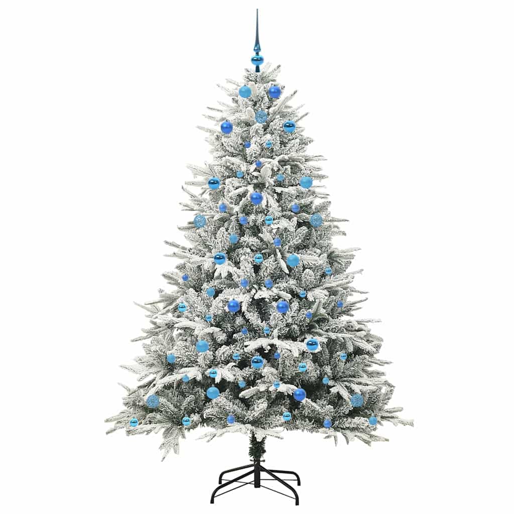 Artificial Pre-lit Kerstboom met Ballenset Groen 210 cm