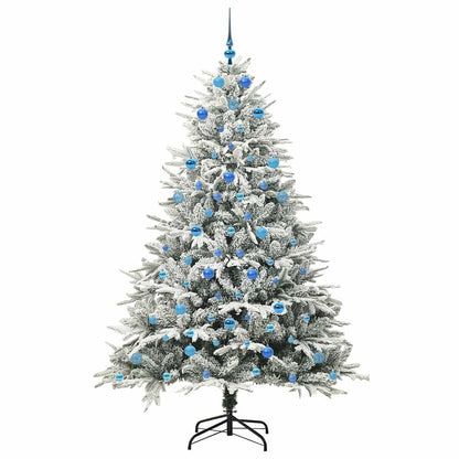 Artificial Pre-lit Kerstboom met Ballenset Groen 210 cm
