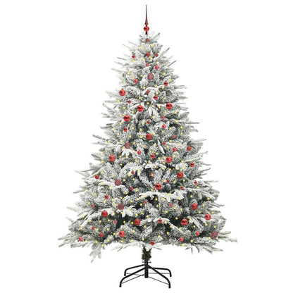 Artificial Pre-lit Kerstboom met Ballenset Groen 240 cm