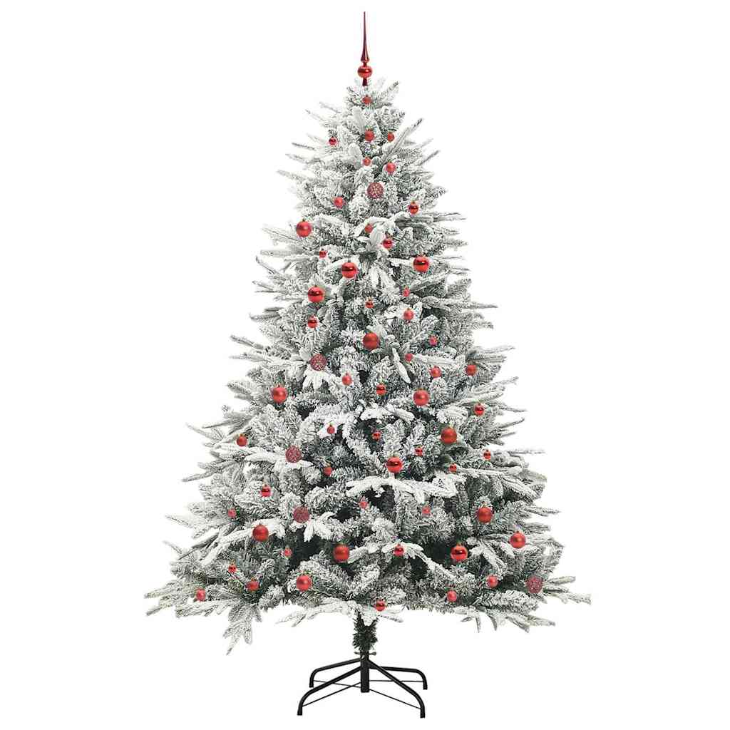 Artificial Pre-lit Kerstboom met Ballenset Groen 240 cm
