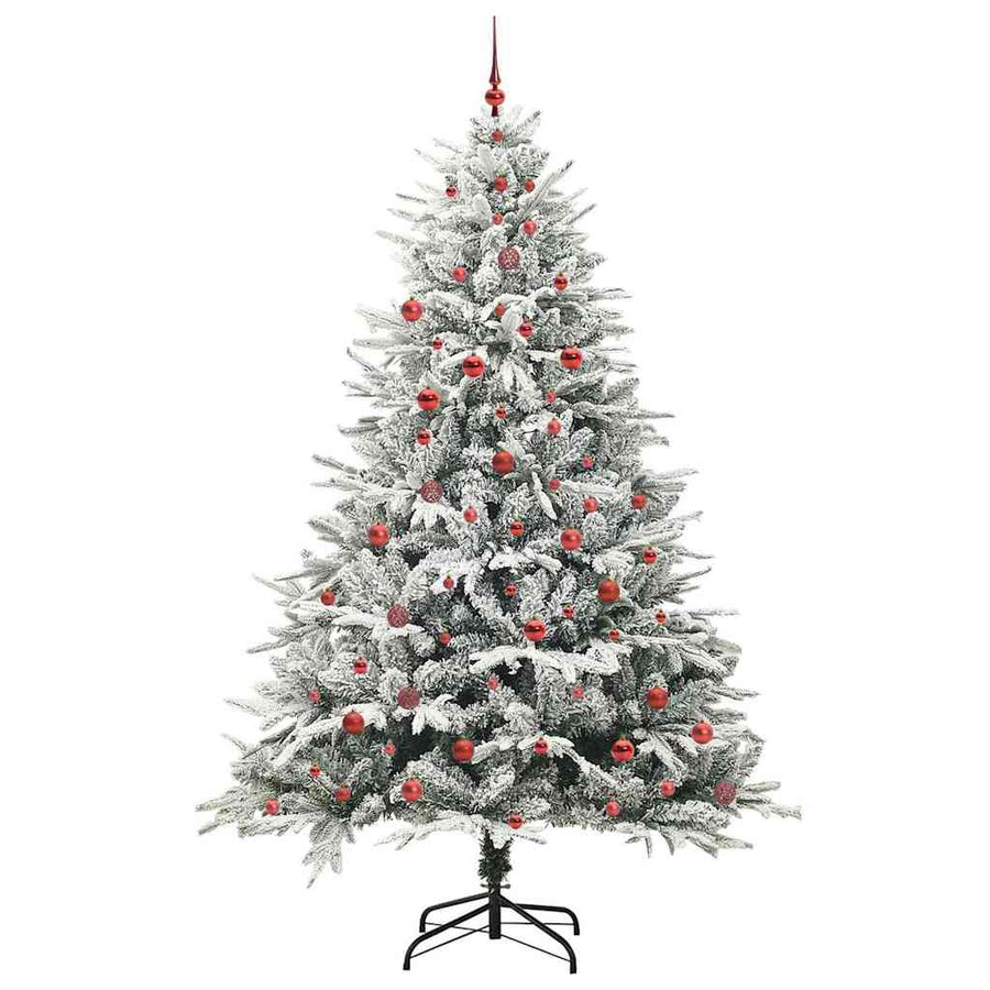 Artificial Pre-lit Kerstboom met Ballenset Groen 240 cm