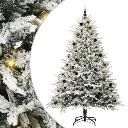 Artificial Pre-lit Kerstboom met Ballenset Groen 240 cm