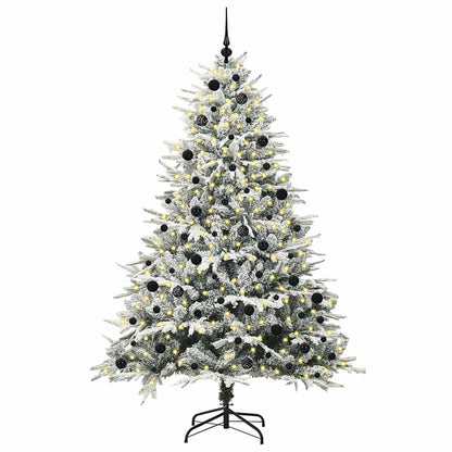 Artificial Pre-lit Kerstboom met Ballenset Groen 240 cm
