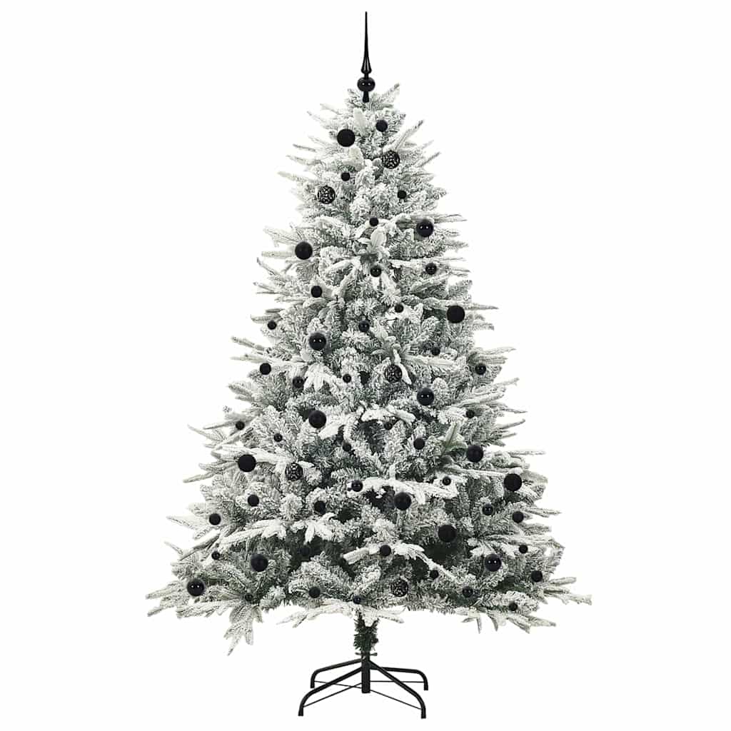 Artificial Pre-lit Kerstboom met Ballenset Groen 240 cm