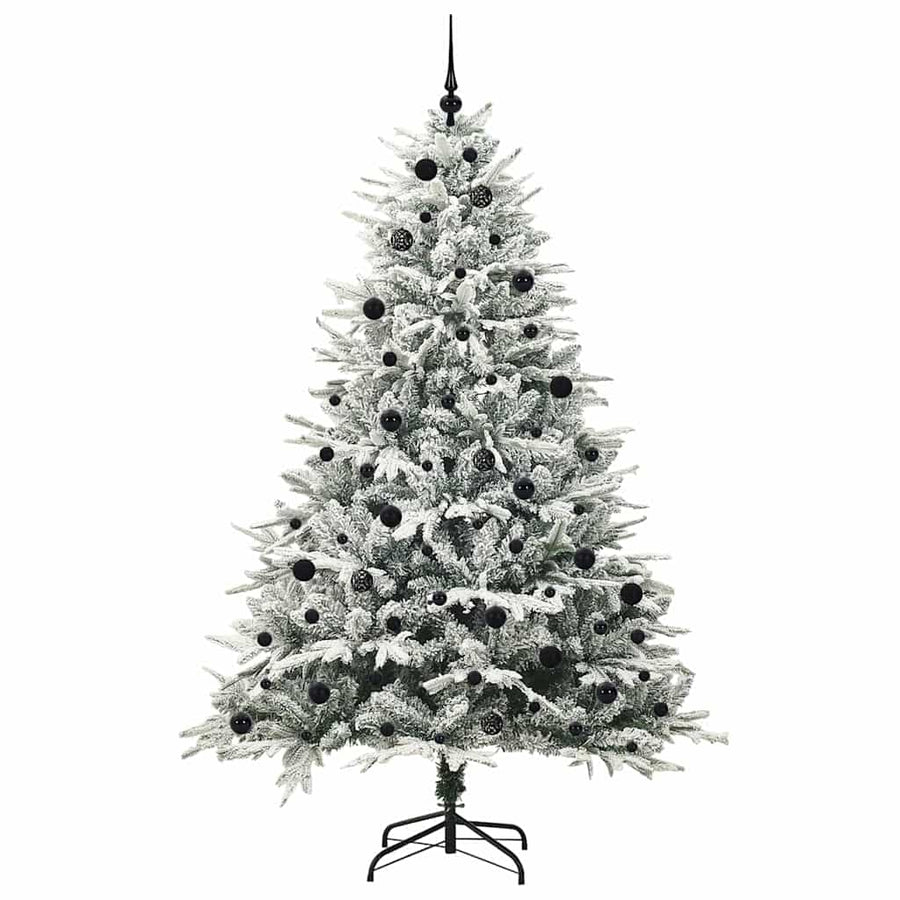 Artificial Pre-lit Kerstboom met Ballenset Groen 240 cm