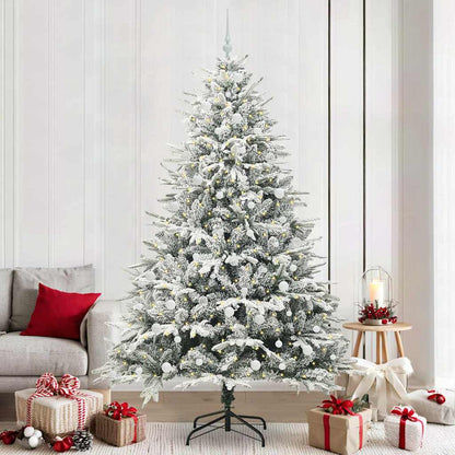 Artificial Pre-lit Kerstboom met Ballenset Groen 240 cm
