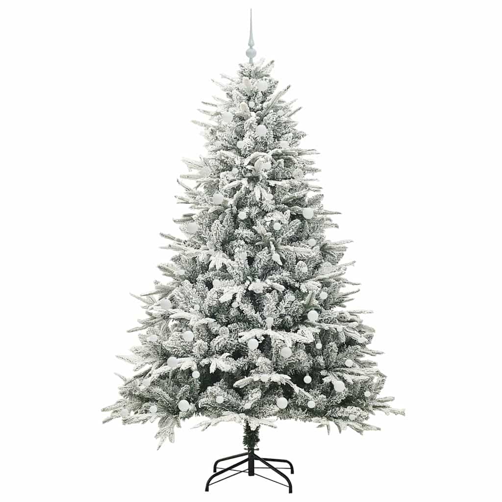 Artificial Pre-lit Kerstboom met Ballenset Groen 240 cm