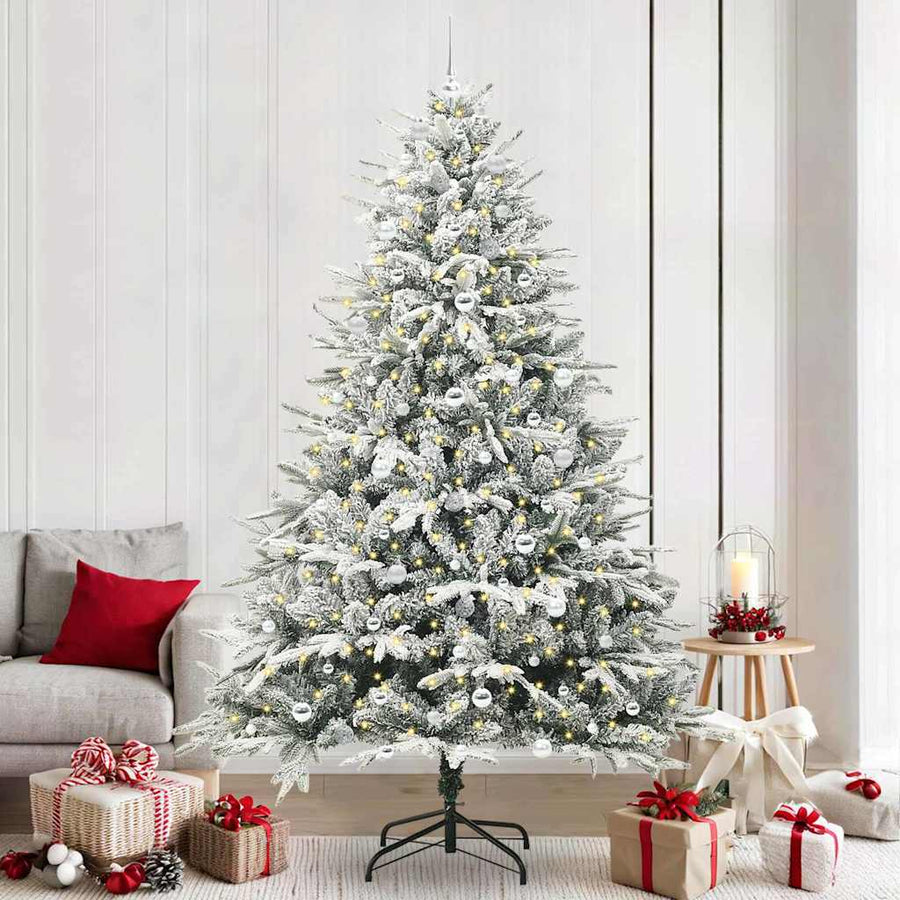 Artificial Pre-lit Kerstboom met Ballenset Groen 240 cm