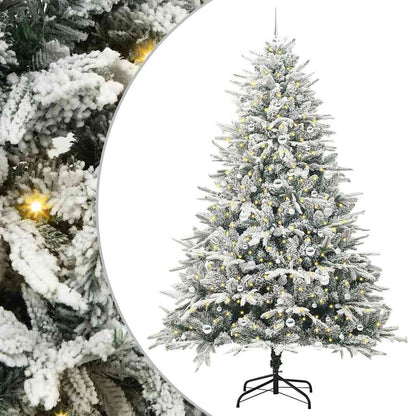 Artificial Pre-lit Kerstboom met Ballenset Groen 240 cm