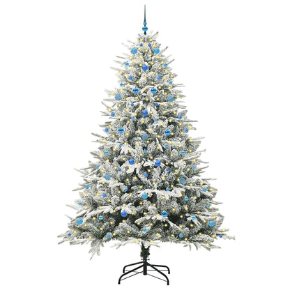 Artificial Pre-lit Kerstboom met Ballenset Groen 240 cm