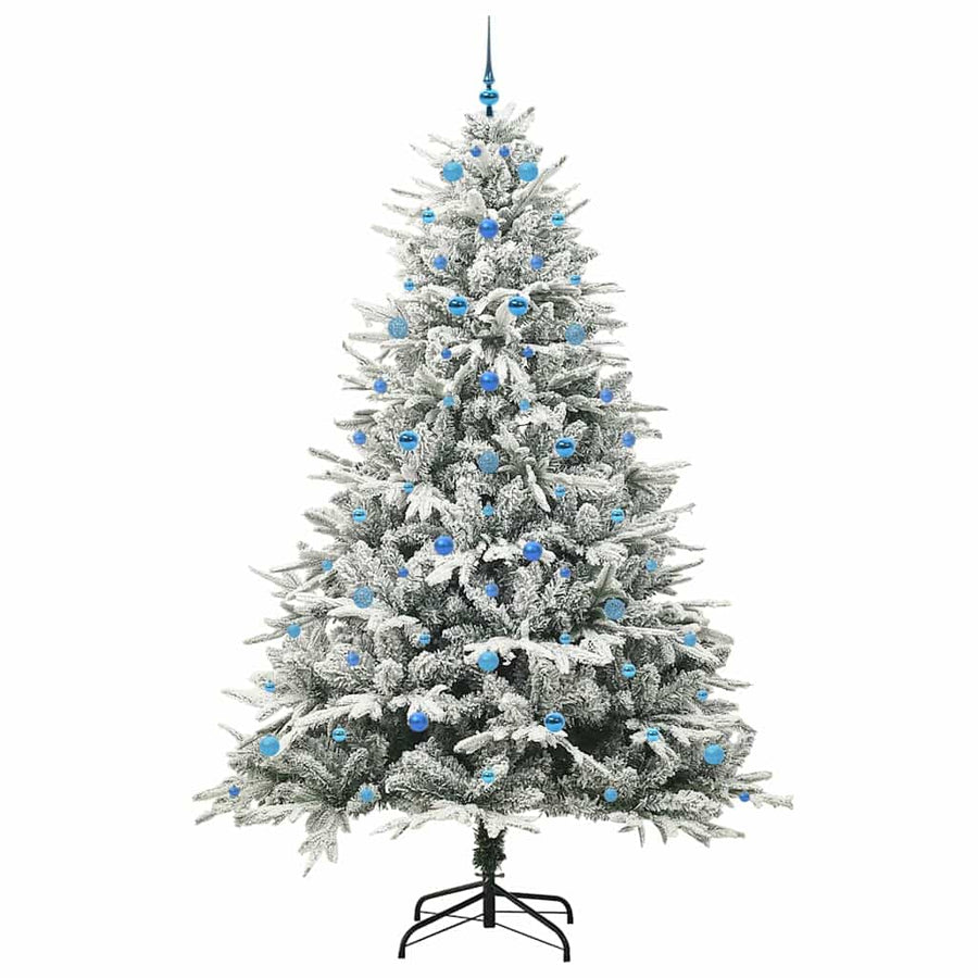 Artificial Pre-lit Kerstboom met Ballenset Groen 240 cm