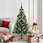 Artificial Hinged Christmas Tree with Covered Snow 150 cm