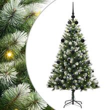 Kunstmatige scharnierkerstboom met bedekte sneeuw 150 cm