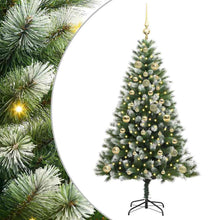 Kunstmatige scharnierkerstboom met bedekte sneeuw 150 cm