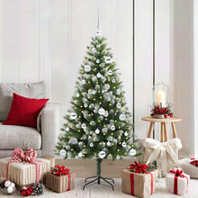 Kunstmatige scharnierkerstboom met bedekte sneeuw 150 cm