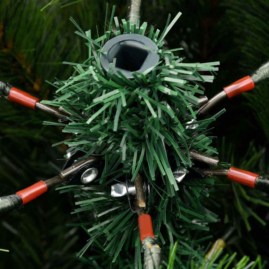 Kunstmatige scharnierkerstboom met bedekte sneeuw 150 cm