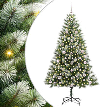 Kunstmatige scharnierkerstboom met bedekte sneeuw 180 cm