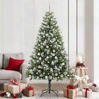 Kunstkerstboom 210 cm met sneeuw en LED