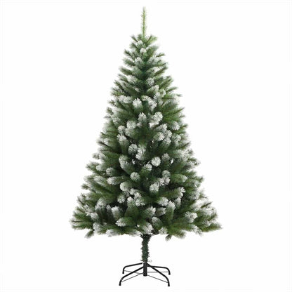 Kunstmatige scharnierkerstboom met bedekte sneeuw 210 cm
