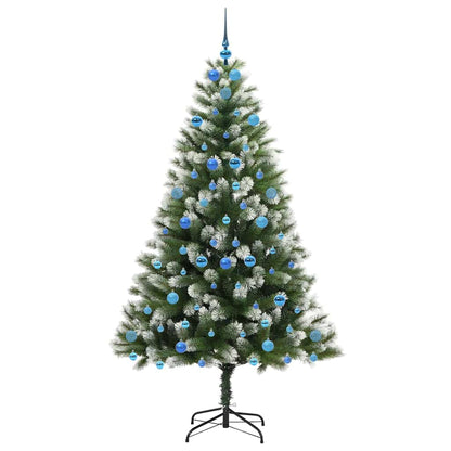 Kunstmatige scharnierkerstboom met bedekte sneeuw 210 cm