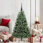 Kunstkerstboom 120 cm groen inklapbaar PVC metaal