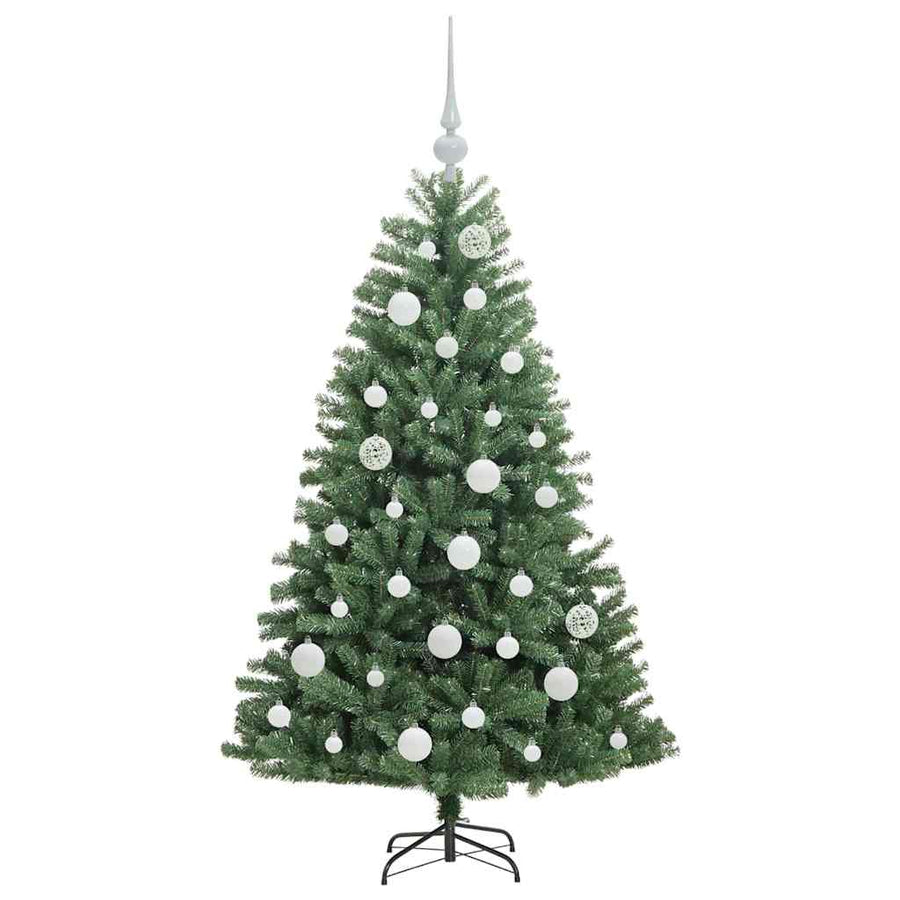 Kunstmatige Inklapbare Kerstboom Groen 120 cm PVC en Metaal