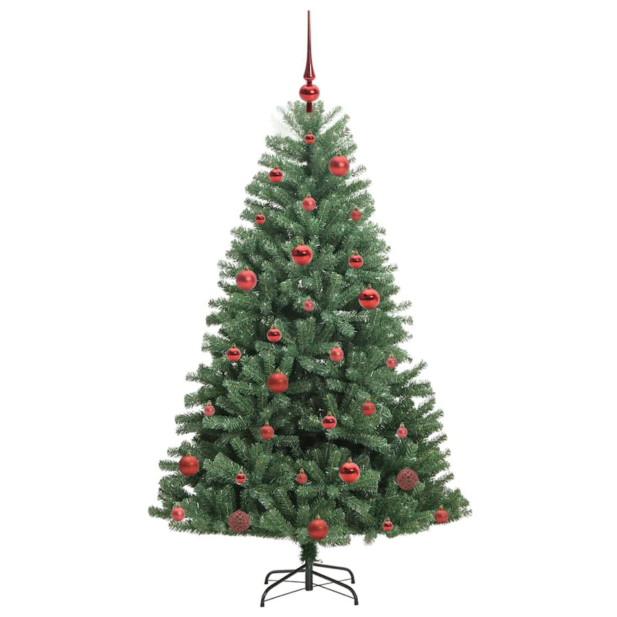 Kunstmatige Inklapbare Kerstboom Groen 150 cm PVC en Metaal