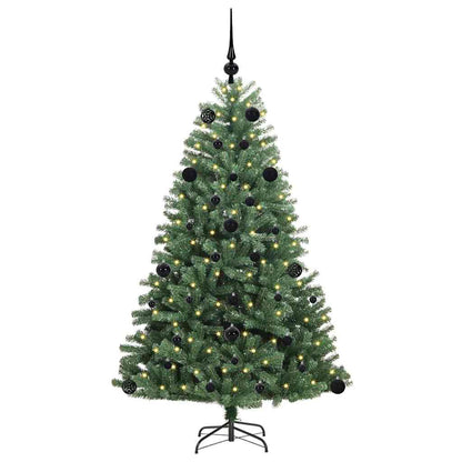 Kunstmatige Inklapbare Kerstboom Groen 150 cm PVC en Metaal