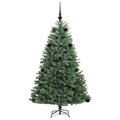 Kunstmatige Inklapbare Kerstboom Groen 150 cm PVC en Metaal