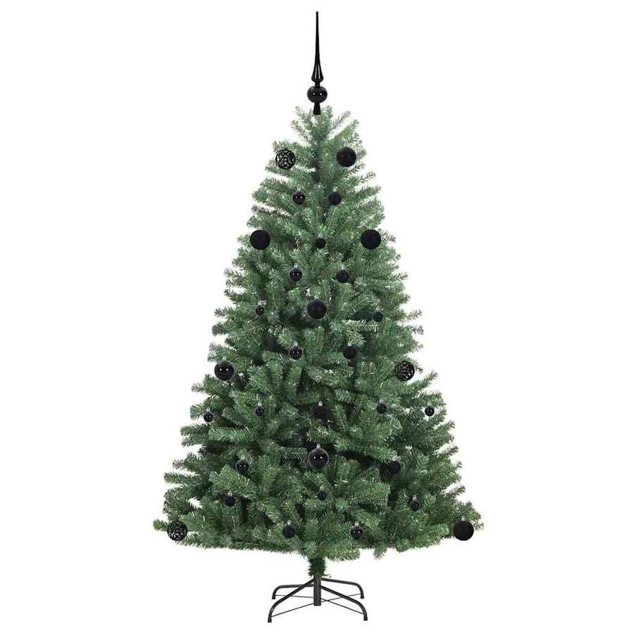Kunstmatige Inklapbare Kerstboom Groen 150 cm PVC en Metaal