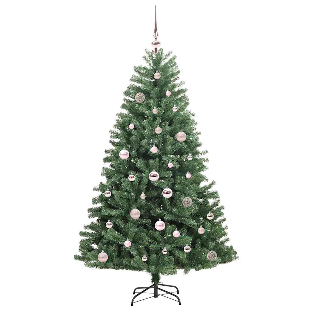 Kunstmatige Inklapbare Kerstboom Groen 150 cm PVC en Metaal