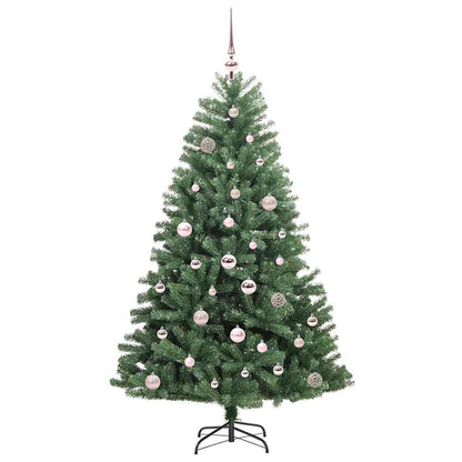 Kunstmatige Inklapbare Kerstboom Groen 150 cm PVC en Metaal
