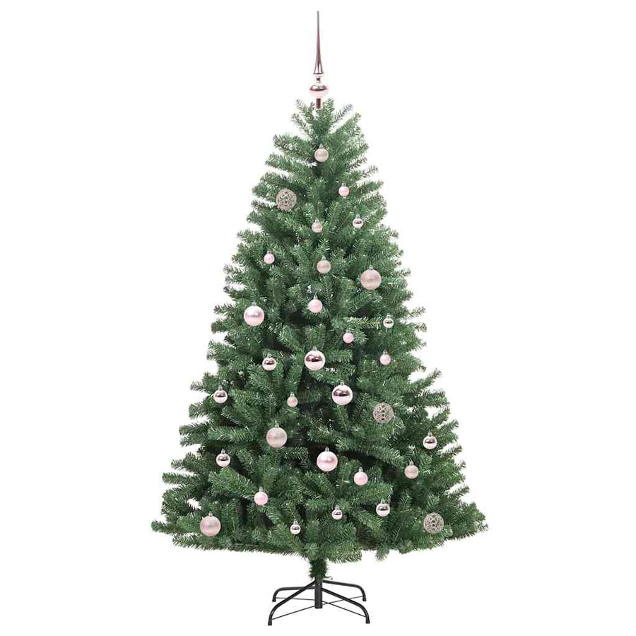 Kunstmatige Inklapbare Kerstboom Groen 150 cm PVC en Metaal