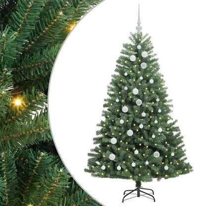 Kunstmatige Inklapbare Kerstboom Groen 150 cm PVC en Metaal