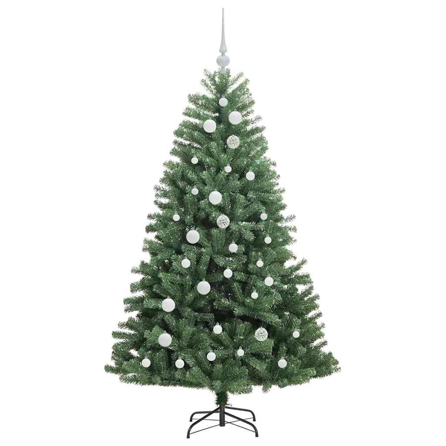 Kunstmatige Inklapbare Kerstboom Groen 150 cm PVC en Metaal