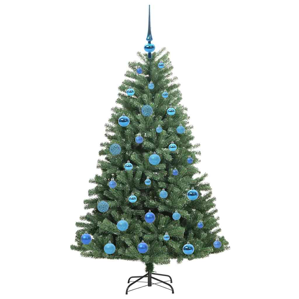 Kunstmatige Inklapbare Kerstboom Groen 150 cm PVC en Metaal