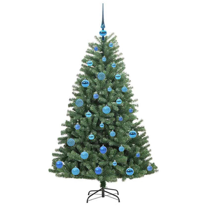 Kunstmatige Inklapbare Kerstboom Groen 150 cm PVC en Metaal