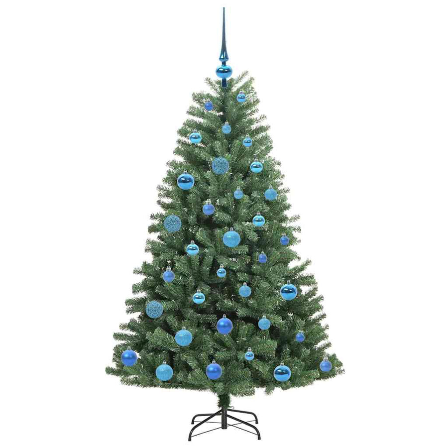 Kunstmatige Inklapbare Kerstboom Groen 150 cm PVC en Metaal