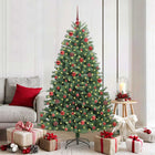 Kerstboom 180 cm groen PVC metaal