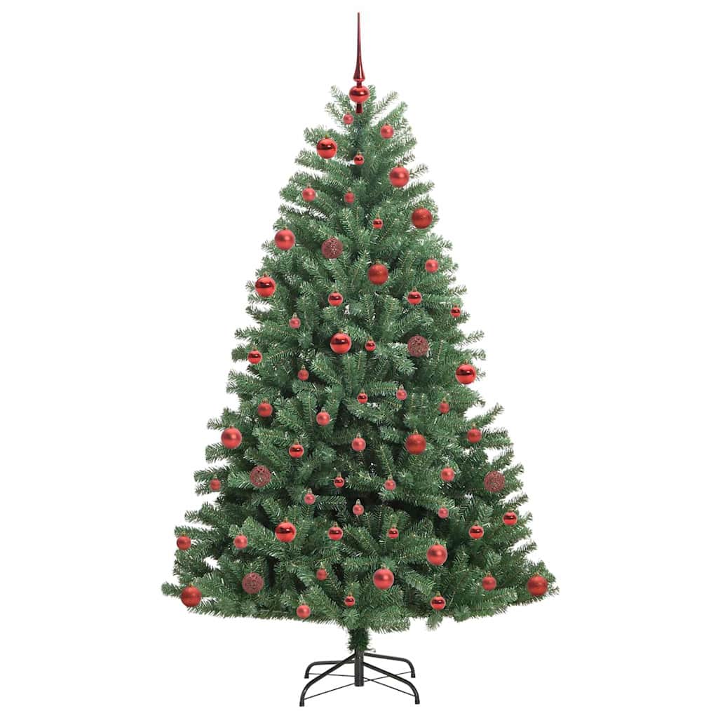Kunstmatige Inklapbare Kerstboom Groen 180 cm PVC en Metaal