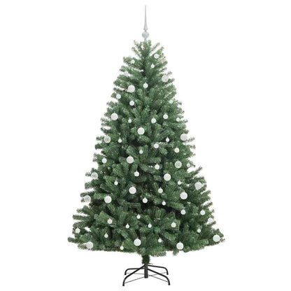 Kunstmatige Inklapbare Kerstboom Groen 180 cm PVC en Metaal
