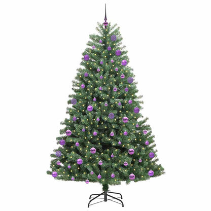 Kunstmatige Inklapbare Kerstboom Groen 180 cm PVC en Metaal