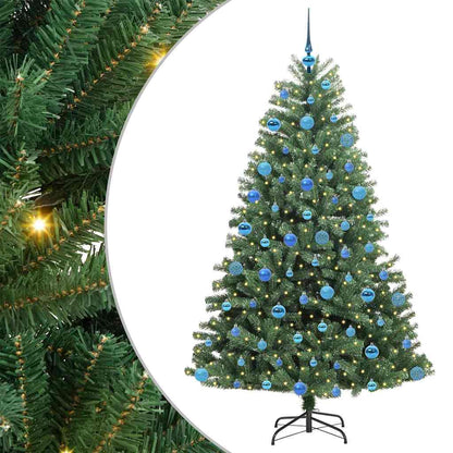 Kunstmatige Inklapbare Kerstboom Groen 180 cm PVC en Metaal