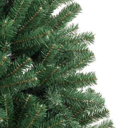 Kunstmatige Inklapbare Kerstboom Groen 210 cm PVC en Metaal