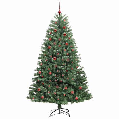 Kunstmatige Inklapbare Kerstboom Groen 210 cm PVC en Metaal