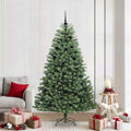 Kunstmatige Inklapbare Kerstboom Groen 210 cm PVC en Metaal