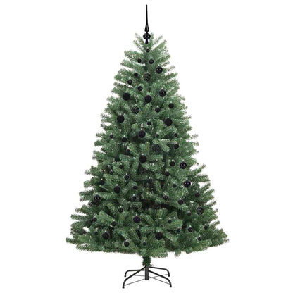 Kunstmatige Inklapbare Kerstboom Groen 210 cm PVC en Metaal